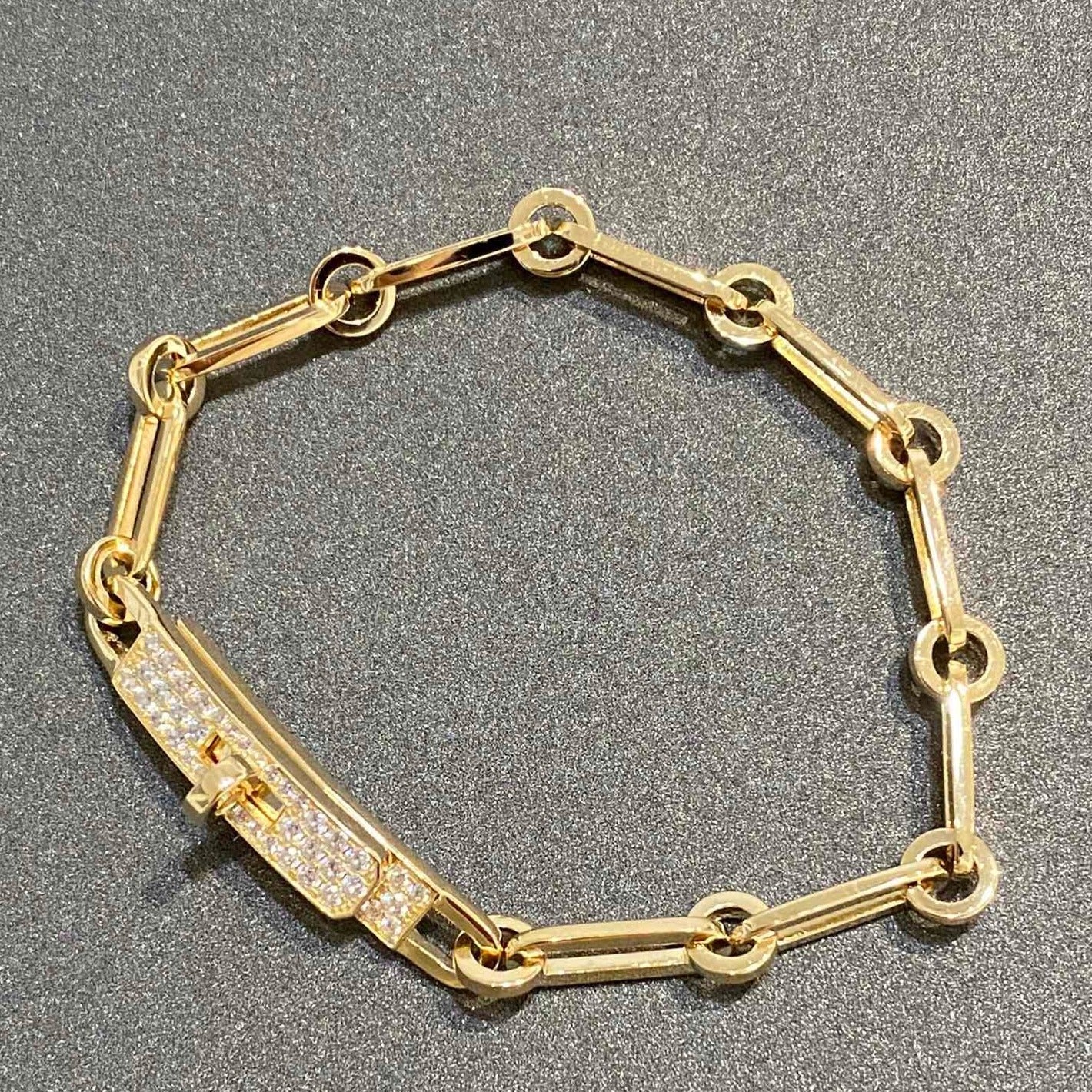 【BIJOUX】チェーンブレスレット スモールモデル ダイヤモンド