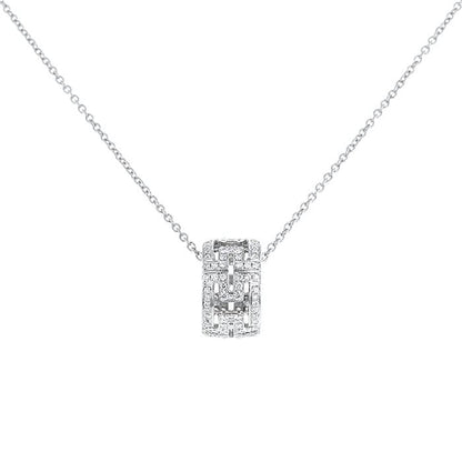 [BIJOUX]PARENTESI NECKLACE SILVER DIAMOND