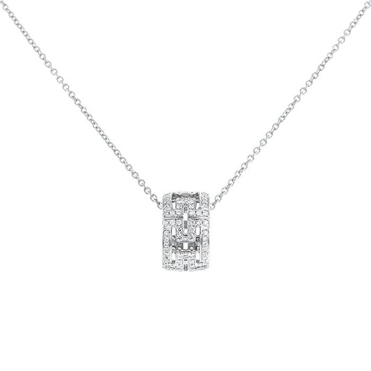 [BIJOUX]PARENTESI NECKLACE SILVER DIAMOND