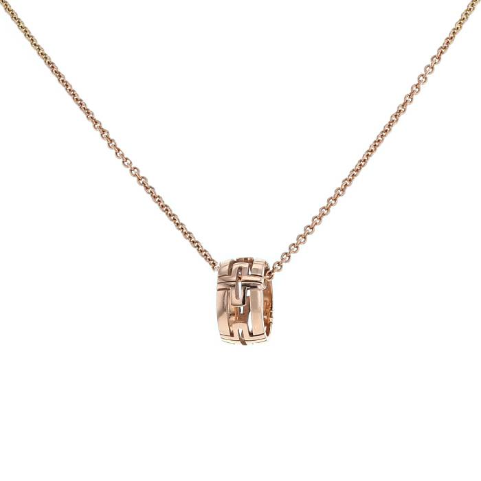 [BIJOUX]PARENTESI NECKLACE PINK GOLD