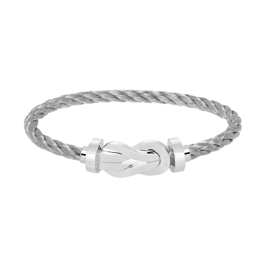 [BIJOUX]CHANCE LARGE 8 FIGURE BUCKLE NO DIAMOND BRACELET SILVER