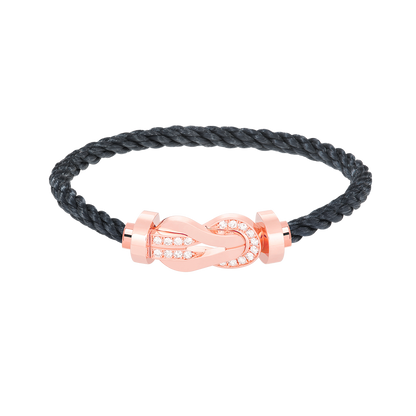 [BIJOUX]CHANCE GRAND BRACELET BOUCLE 8 CHIFFRES DEMI DIAMANT OR ROSE