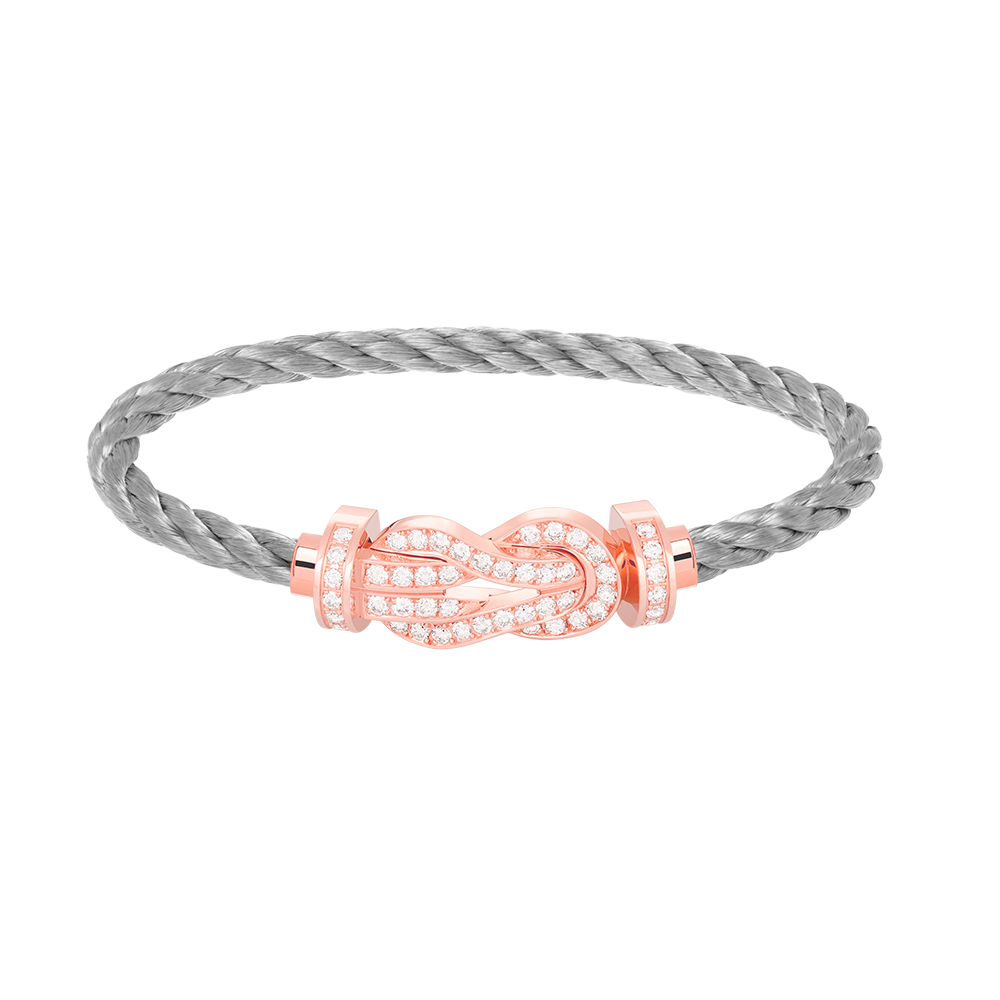 [BIJOUX]CHANCE GRAND BRACELET BOUCLE 8 CHIFFRES ENTIÈREMENT DIAMANT OR ROSE