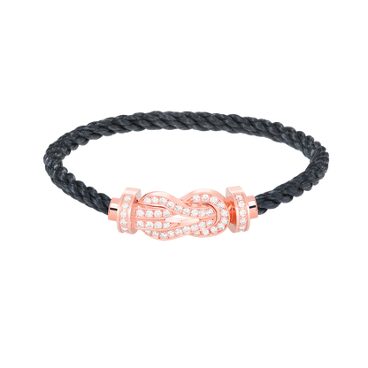 [BIJOUX]CHANCE GRAND BRACELET BOUCLE 8 CHIFFRES ENTIÈREMENT DIAMANT OR ROSE