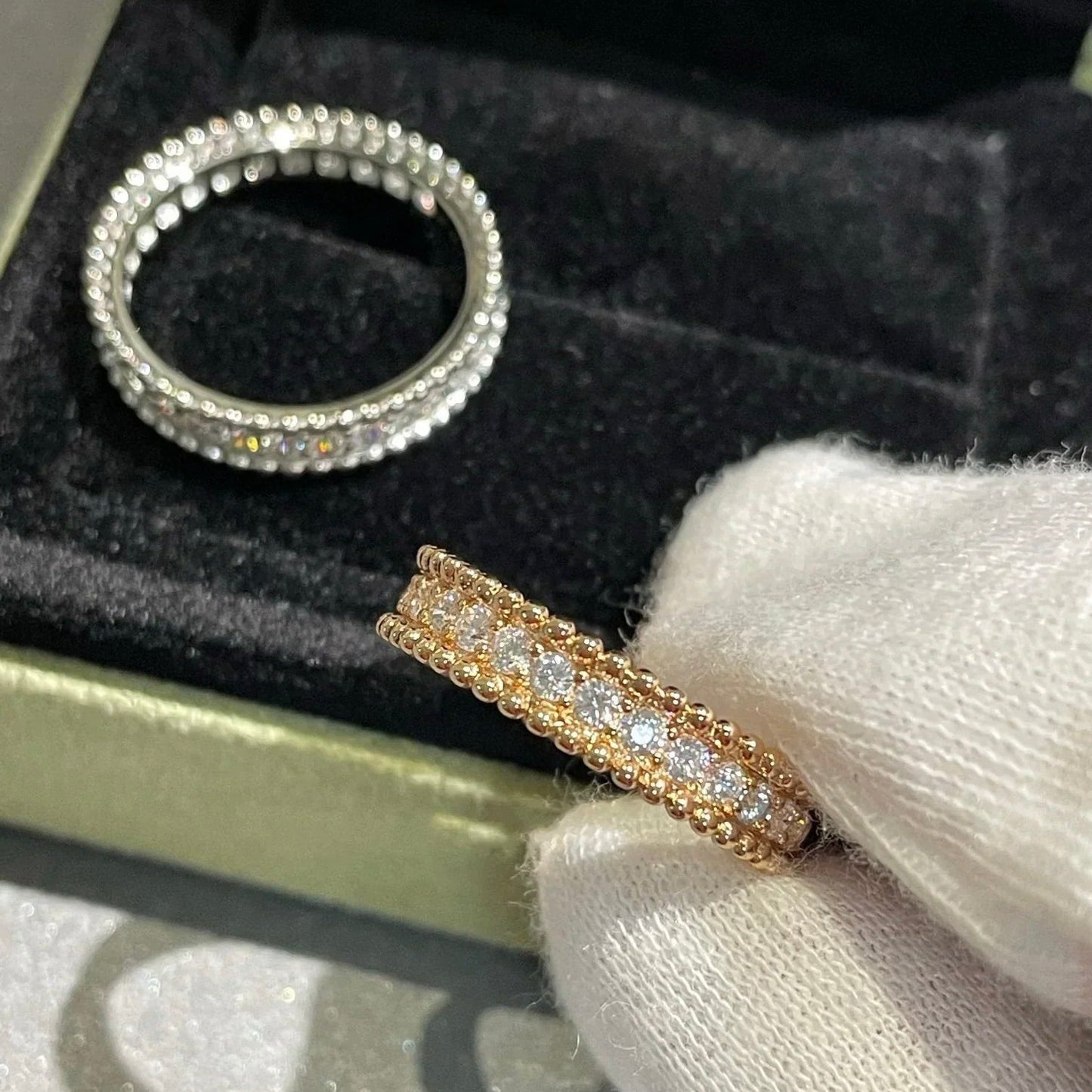 [BIJOUX]PERLEE DIAMOND ROSE GOLD RING