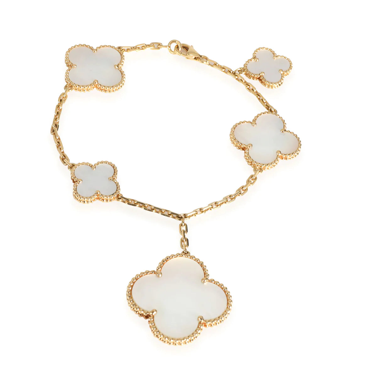 [BIJOUX]MAGIC CLOVER MOP GOLD BRACELET 5 MOTIFS