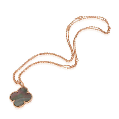 [BIJOUX]CLOVER 25MM GOLD DARK MOP BIG CLOVER NECKLACE