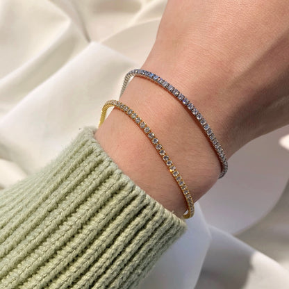 [Goodv]Radiant Shinning Princess Cut Tennis Bracelet