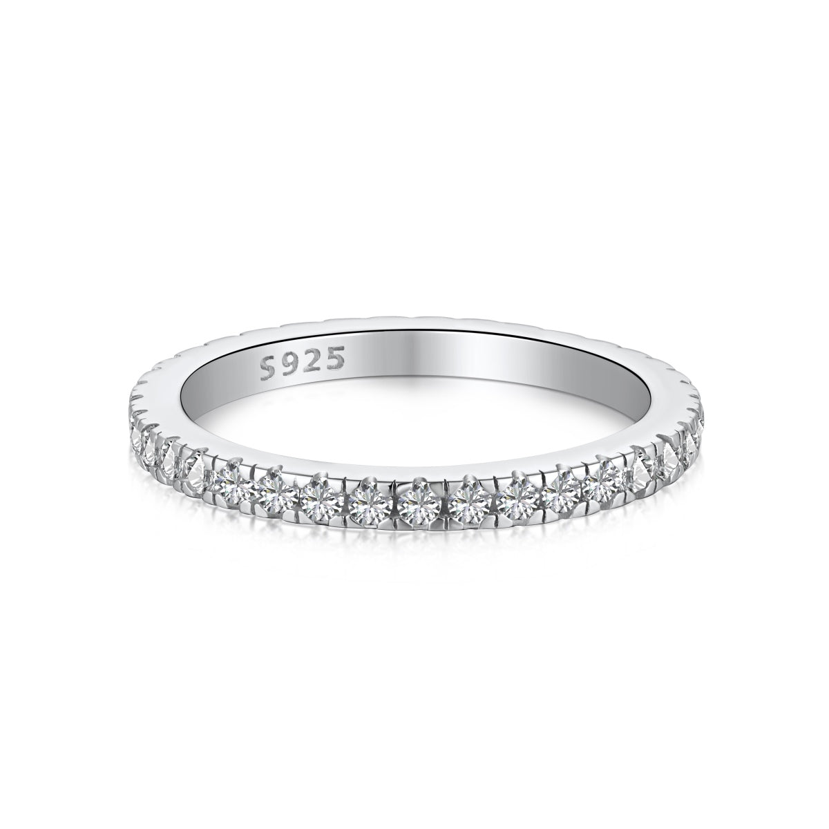 [Goodv]Delicate Sparkling Round Cut Daily Ring