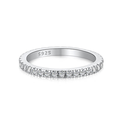 [Goodv]Delicate Sparkling Round Cut Daily Ring