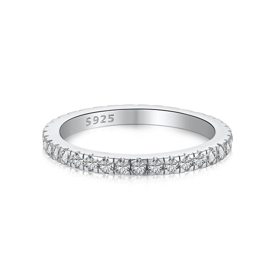 [Goodv]Delicate Sparkling Round Cut Daily Ring