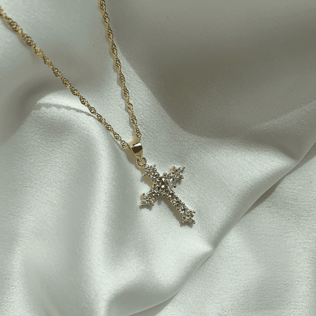 [Goodv]Delicate Cross Shape Necklace