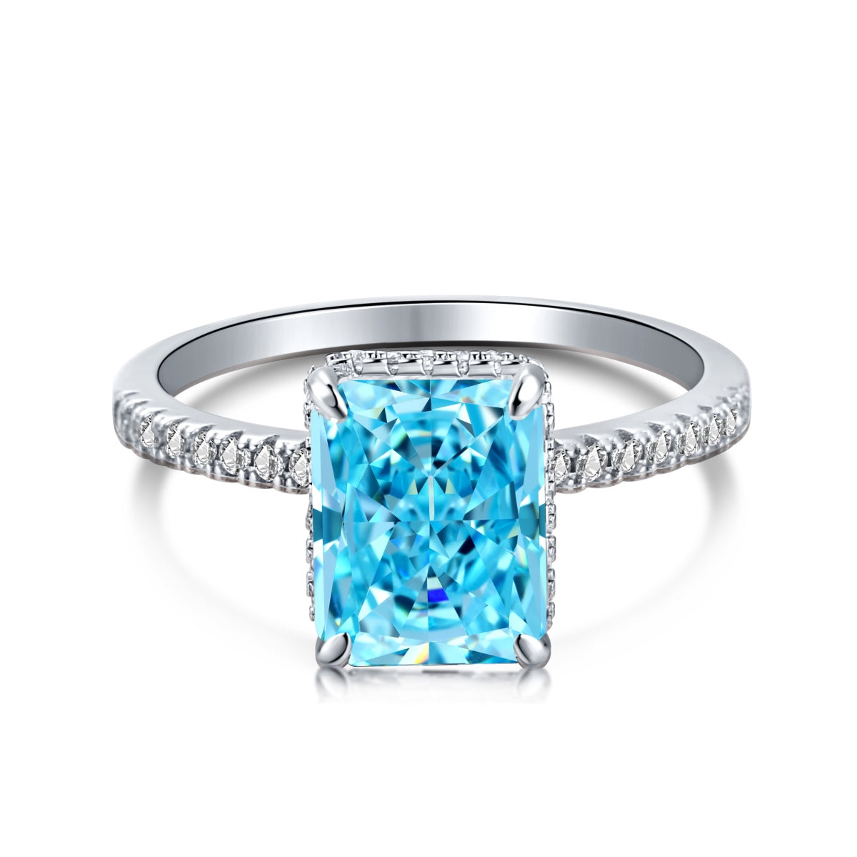 [Goodv] Bague de fiançailles luxueuse de 4,0 carats