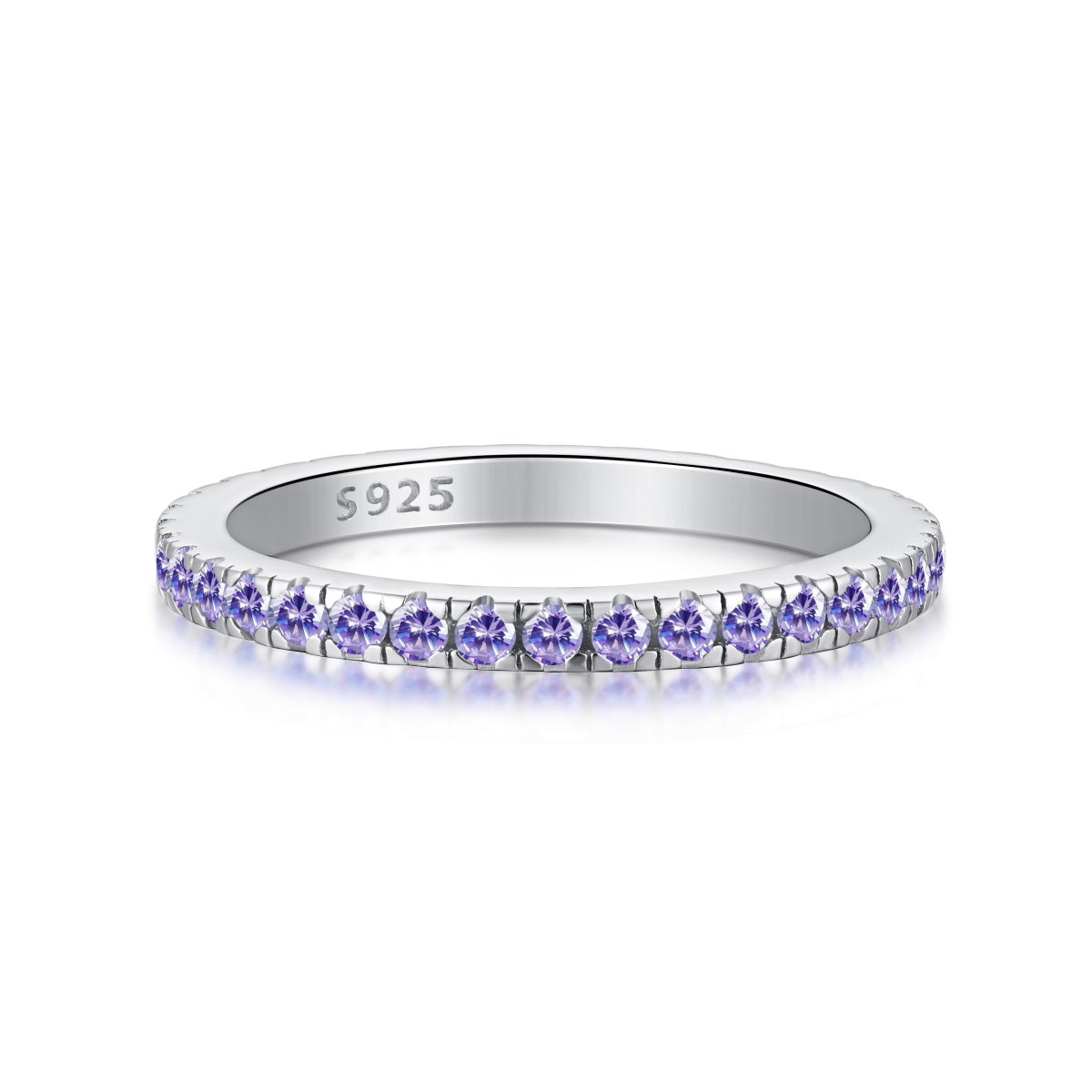 [Goodv]Delicate Sparkling Round Cut Daily Ring