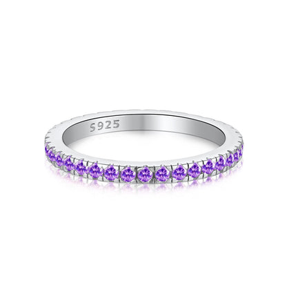 [Goodv]Delicate Sparkling Round Cut Daily Ring