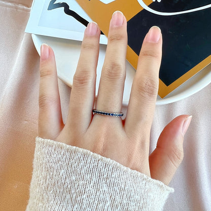 [Goodv]Delicate Sparkling Round Cut Daily Ring