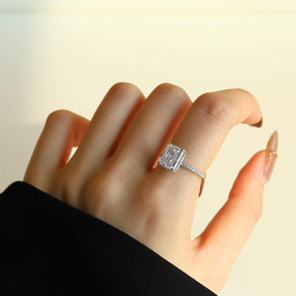 [Goodv] Bague de fiançailles luxueuse de 4,0 carats