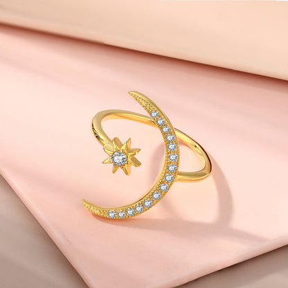 [Goodv]Eternity Moon & Star Ring