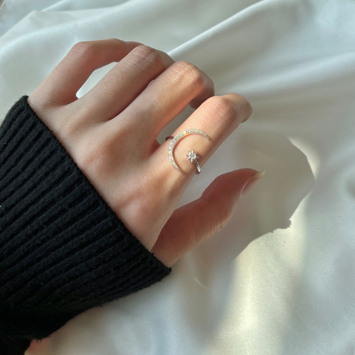 [Goodv]Eternity Moon & Star Ring