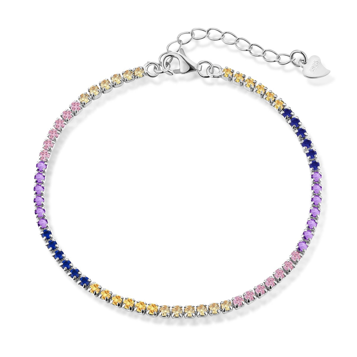 [Goodv]Radiant Shinning Princess Cut Tennis Bracelet