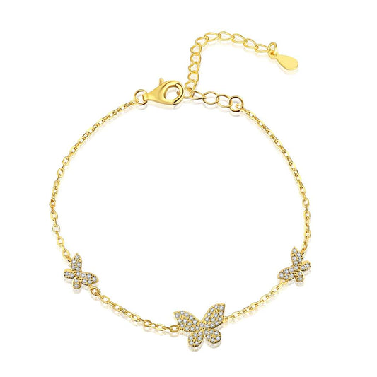 [Goodv]Delicate Butterfly Pendant Bracelet