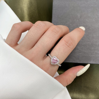 [Goodv]Eternity Splashy Romantic Heart Shape Lover Ring