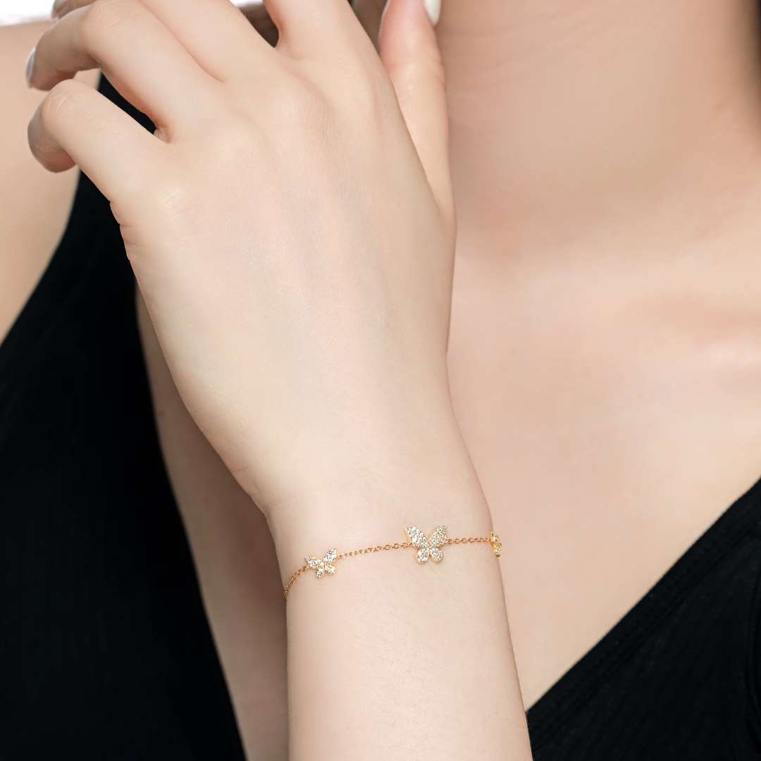 [Goodv] Bracelet délicat avec pendentif papillon