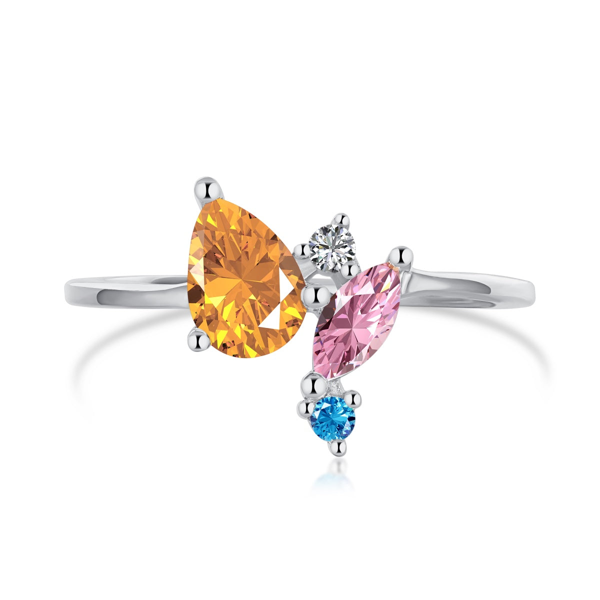 [Goodv] Bague quotidienne multi-coupes colorée et rayonnante