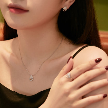 [Goodv]Sparkling Pear Cut Necklace