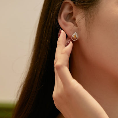 [Goodv]Boucles d'oreilles quotidiennes en forme de goutte d'eau délicates et étincelantes