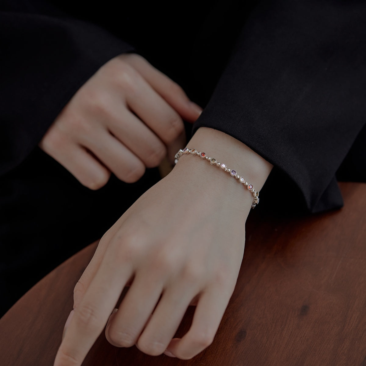 [Goodv]Sparkling Exquisite Round Cut Party Bracelet