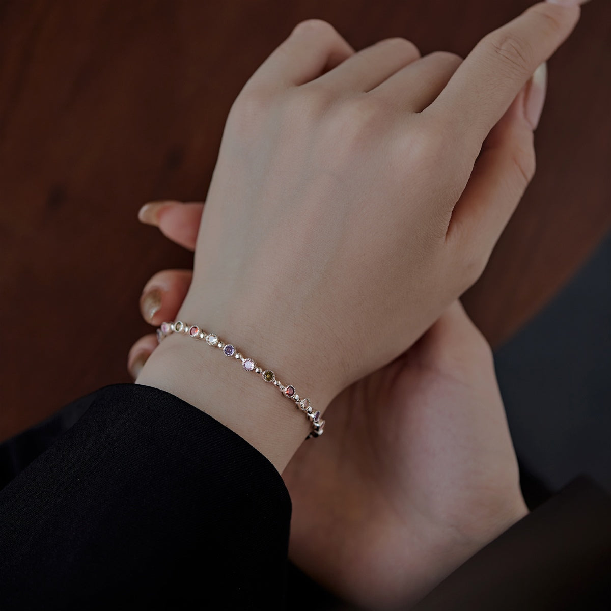 [Goodv]Sparkling Exquisite Round Cut Party Bracelet