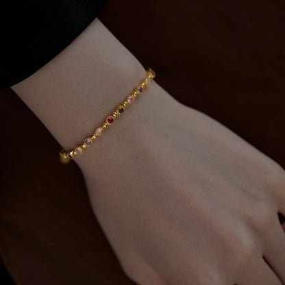 [Goodv]Sparkling Exquisite Round Cut Party Bracelet