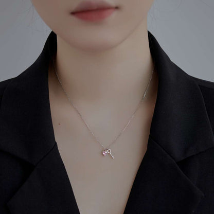 [Goodv]Unique Heart Shape Key Pendent Necklace