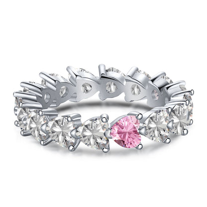 [Goodv] Bague d'amoureux taille cœur Radiant Romance de 0,25 carat