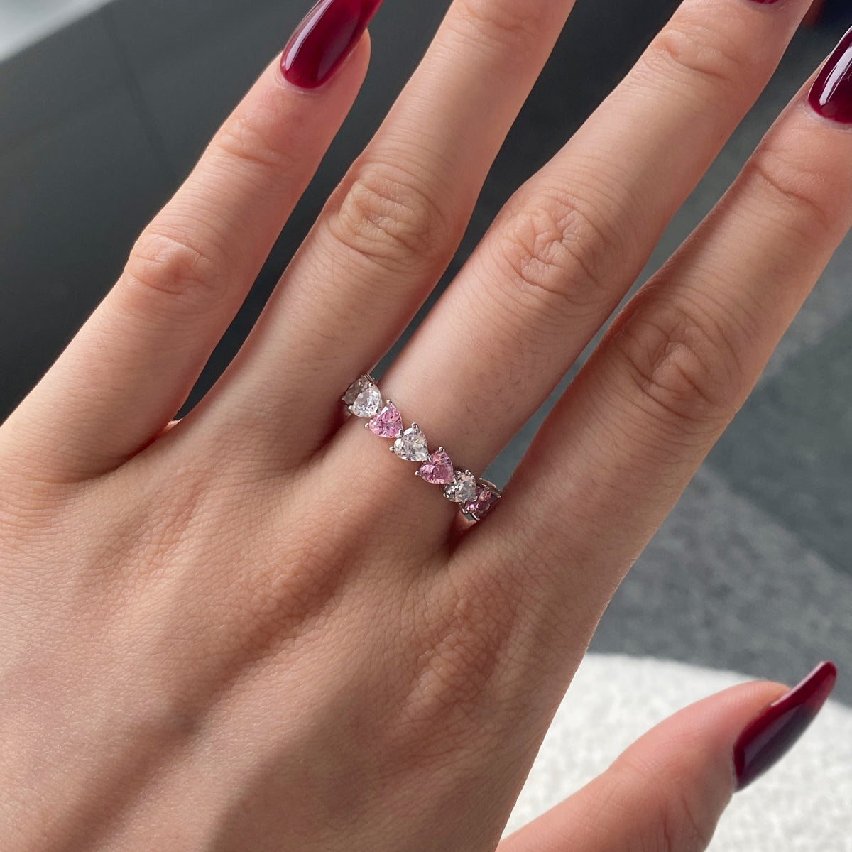 [Goodv] Bague d'amoureux taille cœur Radiant Romance de 0,25 carat