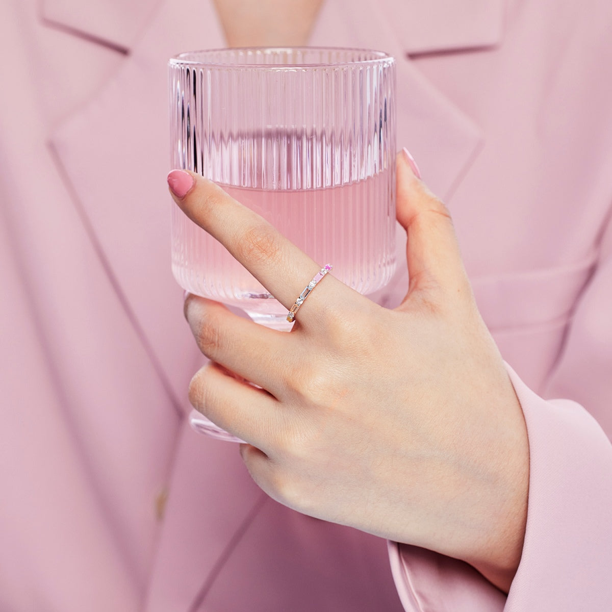 [Goodv]Lively In Shades Elegant Radiant Cut Daily Ring