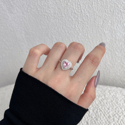 [Goodv] Bague de mariage délicate et bouillonnante en forme de cœur