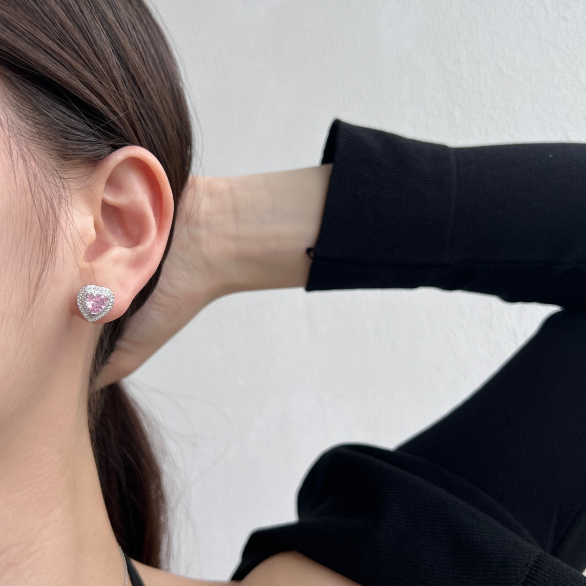 [Goodv]Boucles d'oreilles éblouissantes en forme de cœur pour amoureux