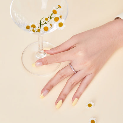 [Goodv]Dainty Ebullient Round Cut Daily Ring