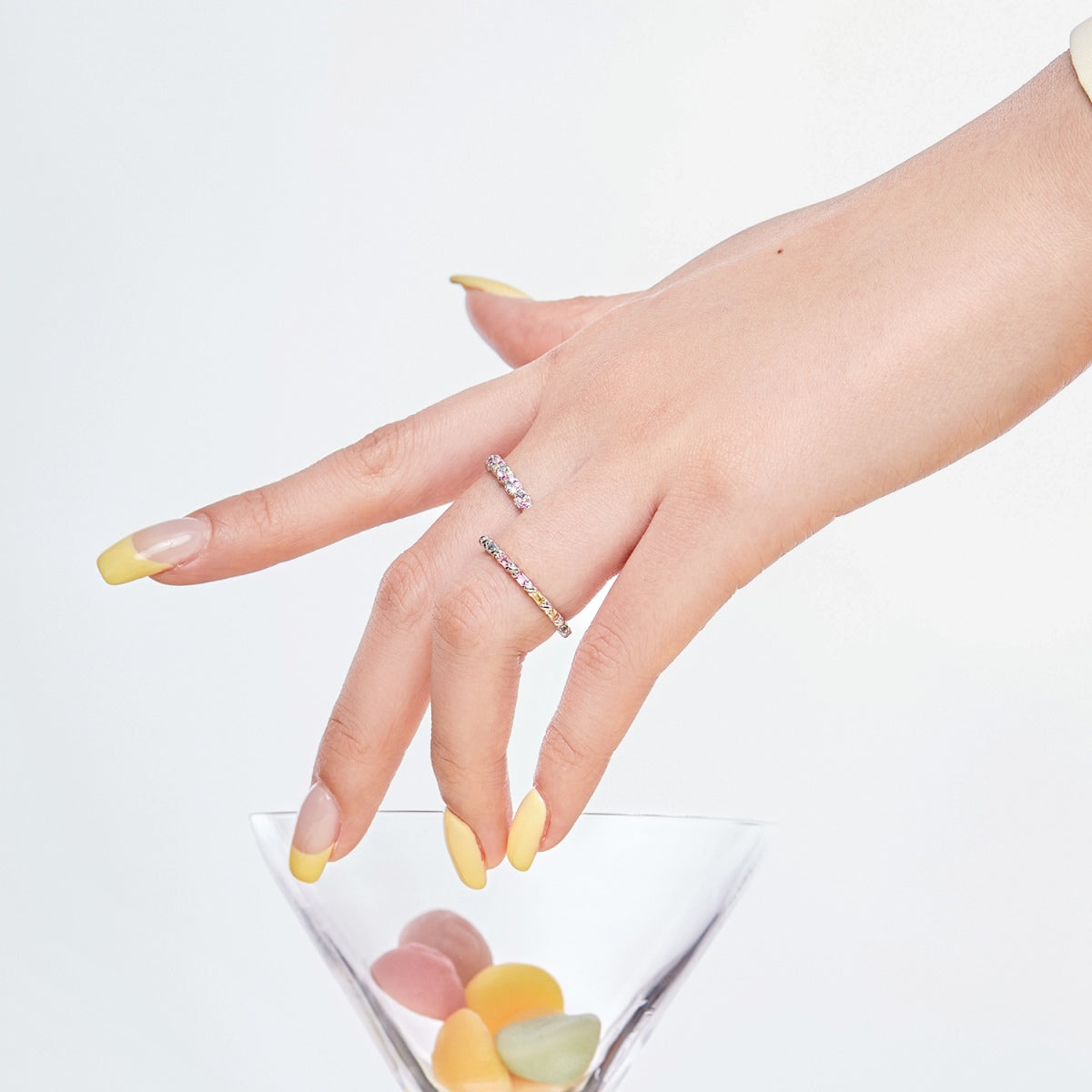 [Goodv]Dainty Ebullient Round Cut Daily Ring