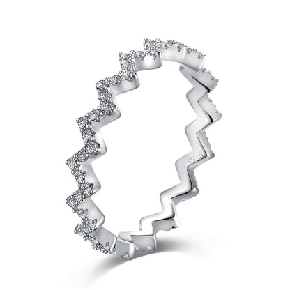 [Goodv]Delicate Enchanting Wave Shape Daily Ring