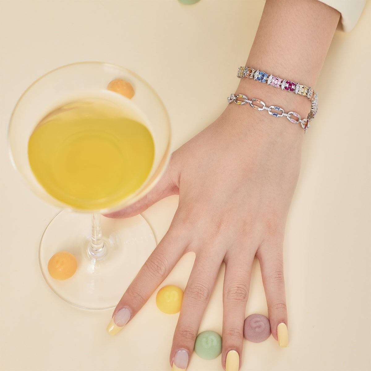 [Goodv] Bracelet de fête délicat et coloré à plusieurs coupes