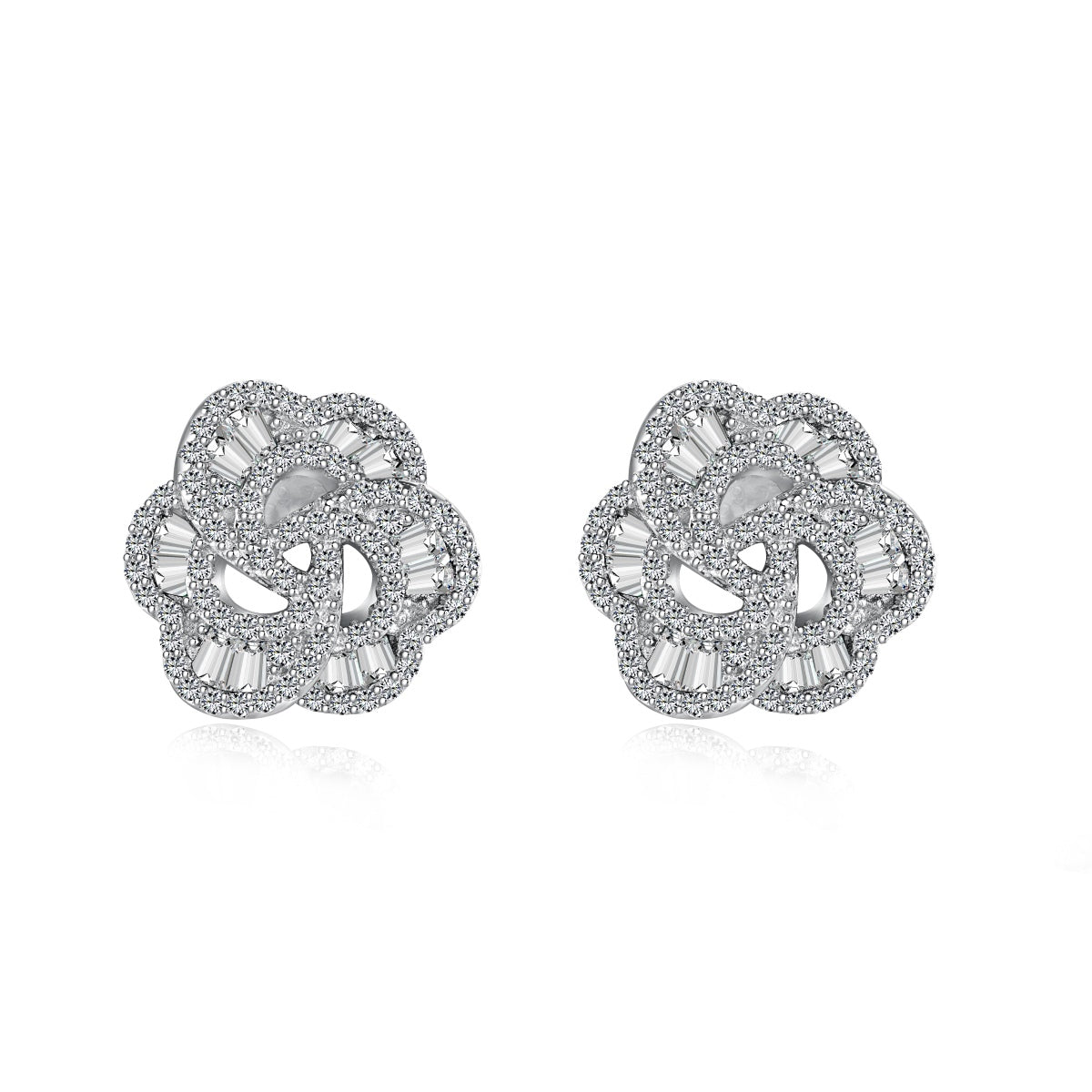 [Goodv] Boucles d'oreilles exquises en forme de fleur pour un usage quotidien