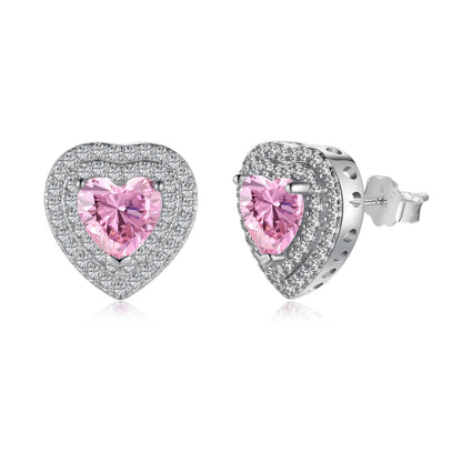 [Goodv]Boucles d'oreilles éblouissantes en forme de cœur pour amoureux