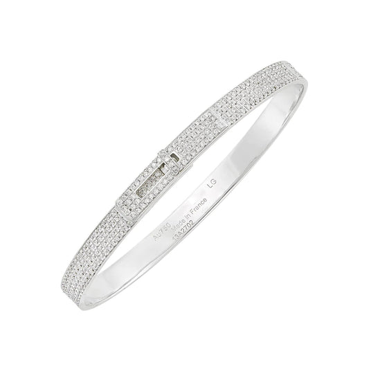 [BIJOUX]HM KELLY BRACELET IN SILVER AND FULL PAVE DIAMOND