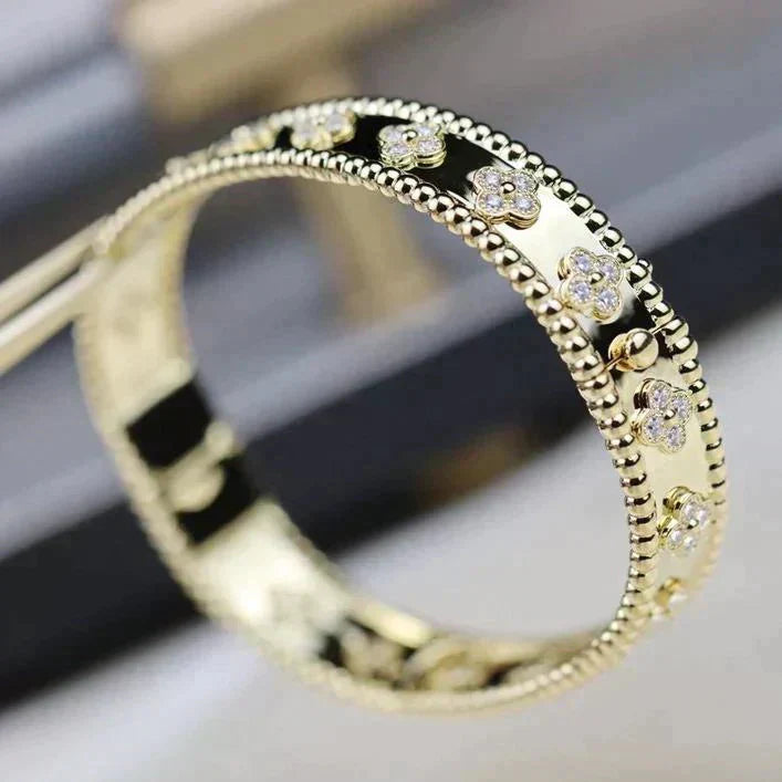 [BIJOUX]CLOVER BRACELET 8MM DIAMONDS