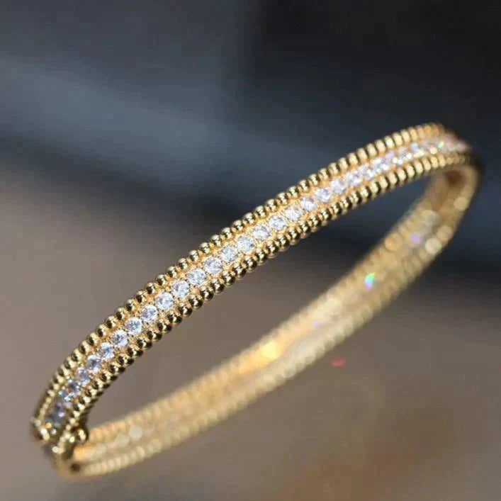 [BIJOUX]BRACELET PERLEE DIAMANTS 1 RANG