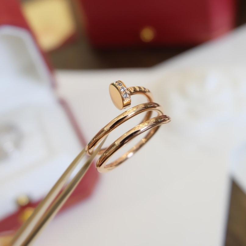 BAGUE JUSTE 1,8MM OR ROSE DOUBLE RANGÉE 