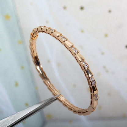 [BIJOUX]SERPENTI BRACELET PINK GOLD DIAMOND